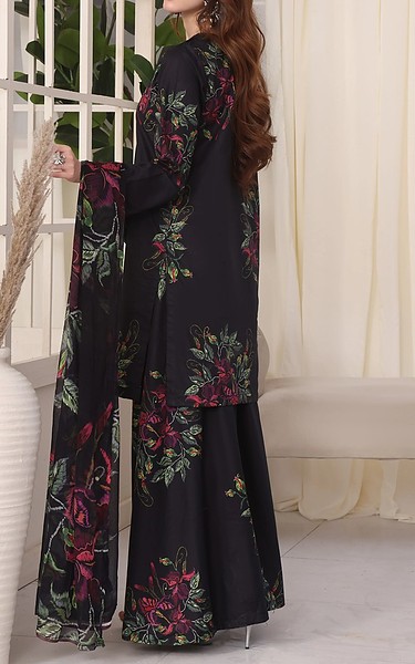 Feathers Black Lawn Suit | Pakistani Lawn Dress in USA- Image 1