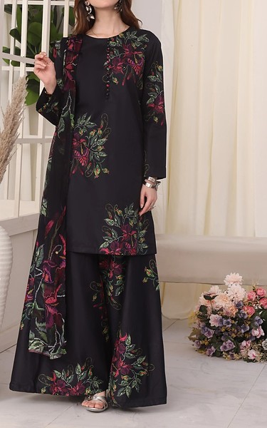 Feathers Black Lawn Suit | Pakistani Lawn Dress in USA- Image 2