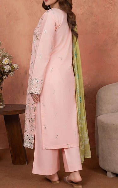 Feathers Cavern Pink Lawn Suit | Pakistani Lawn Dress in USA- Image 2