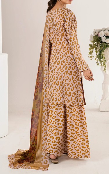 Feathers Off White/Mustard Lawn Suit | Pakistani Lawn Dress in USA- Image 2