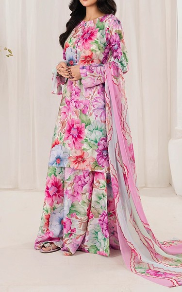 Feathers Multi Lawn Suit | Pakistani Lawn Dress in USA- Image 1