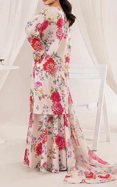 Feathers Off White Lawn Suit | Pakistani Lawn Dress in USA- Image 2