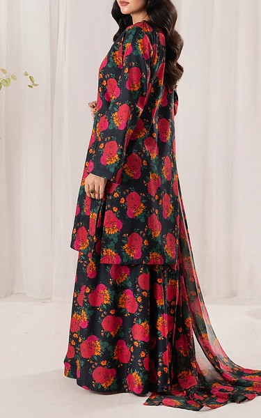 Feathers Black/Pink Lawn Suit | Pakistani Lawn Dress in USA- Image 2