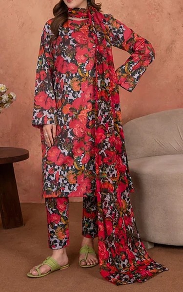 Feathers Multi Lawn Suit | Pakistani Lawn Dress in USA- Image 1