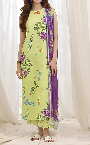 Feathers Green Mist Lawn Suit | Pakistani Lawn Dress in USA- Image 2