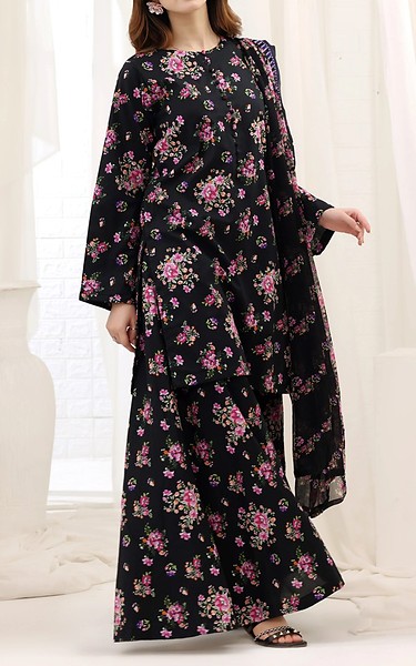 Feathers Black Lawn Suit | Pakistani Lawn Dress in USA- Image 2