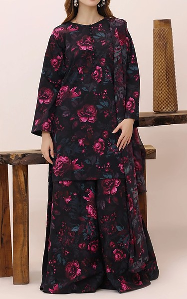 Feathers Black Lawn Suit | Pakistani Lawn Dress in USA- Image 2