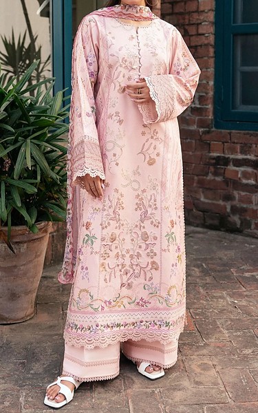 Florent Light Pink Lawn Suit | Pakistani Lawn Dress in USA- Image 1