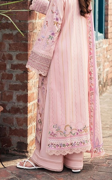 Florent Light Pink Lawn Suit | Pakistani Lawn Dress in USA- Image 2