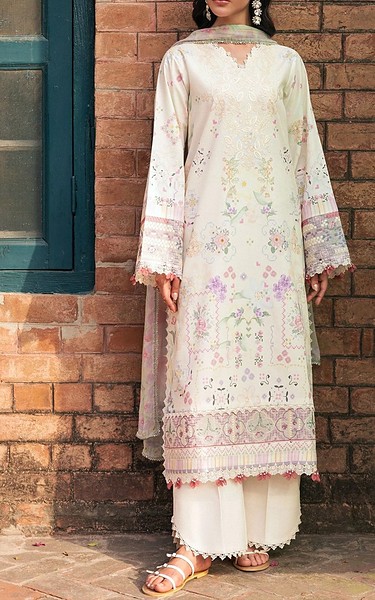 Florent Off White Lawn Suit | Pakistani Lawn Dress in USA- Image 1
