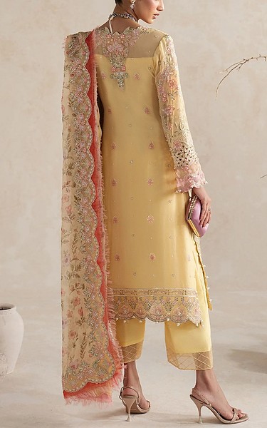 Gulaal Sand Gold Chiffon Suit | Pakistani Embroidered Chiffon Dresses USA- Image 2