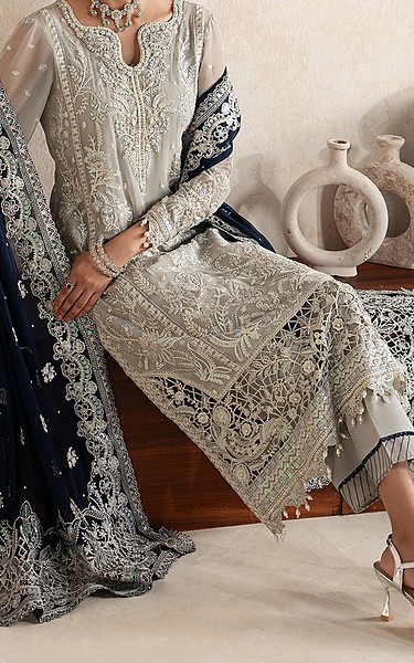 Gulaal Grey Chiffon Suit | Pakistani Embroidered Chiffon Dresses USA- Image 3