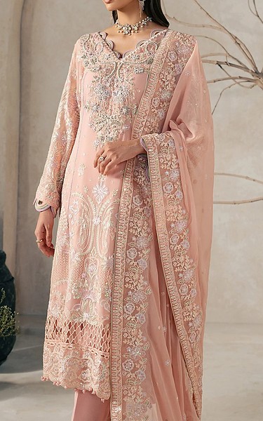 Gulaal Light Pink Chiffon Suit | Pakistani Embroidered Chiffon Dresses USA- Image 3