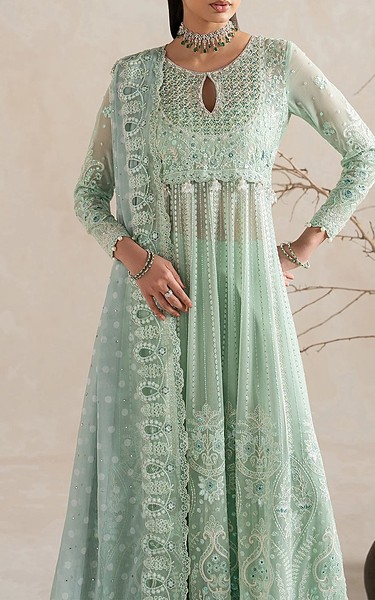 Gulaal Summer Green Chiffon Suit | Pakistani Embroidered Chiffon Dresses USA- Image 3