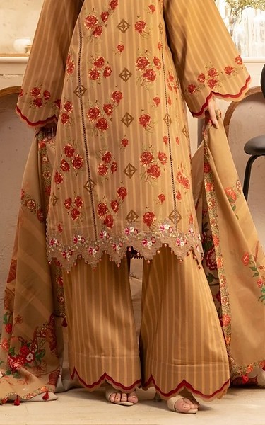 Gulmina Fawn Lawn Suit | Pakistani Lawn Dress in USA- Image 1