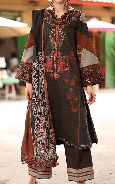 Charizma Black Staple Suit | Pakistani Winter Dresses in USA- Image 1