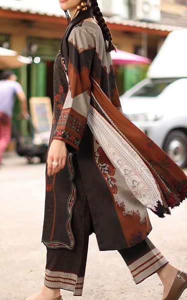 Charizma Black Staple Suit | Pakistani Winter Dresses in USA- Image 2