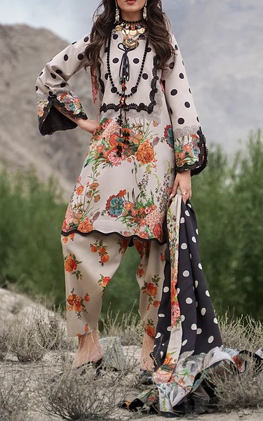 Charizma Off White Staple Suit | Pakistani Winter Dresses in USA- Image 1