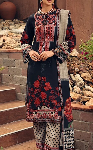Charizma Black Staple Suit | Pakistani Winter Dresses in USA- Image 1