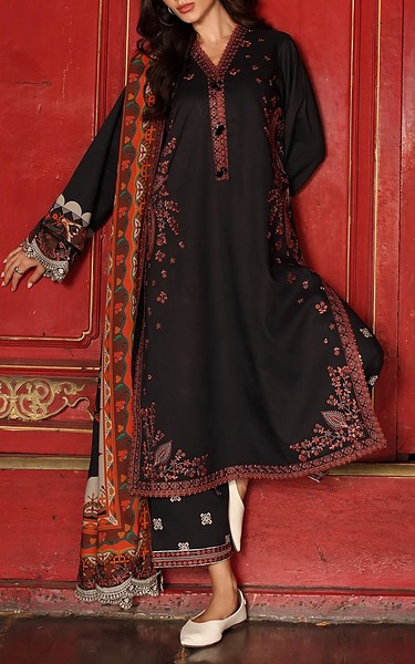 Charizma Black Staple Suit | Pakistani Winter Dresses in USA- Image 2