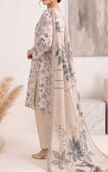 Humdum Oyster Pink/Warm Grey Lawn Suit | Pakistani Lawn Dress in USA- Image 2
