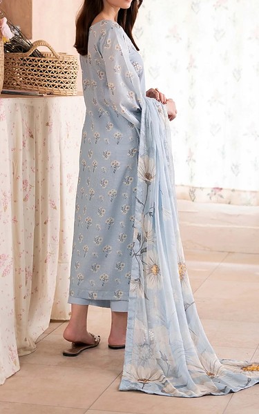 Humdum Light Blue Lawn Suit | Pakistani Lawn Dress in USA- Image 2