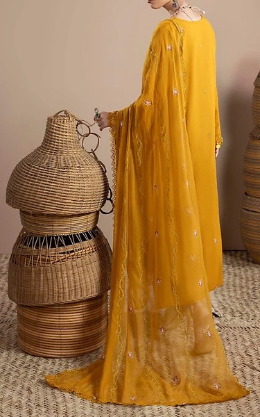 Humdum Brown Karandi Suit | Pakistani Winter Dresses in USA- Image 2