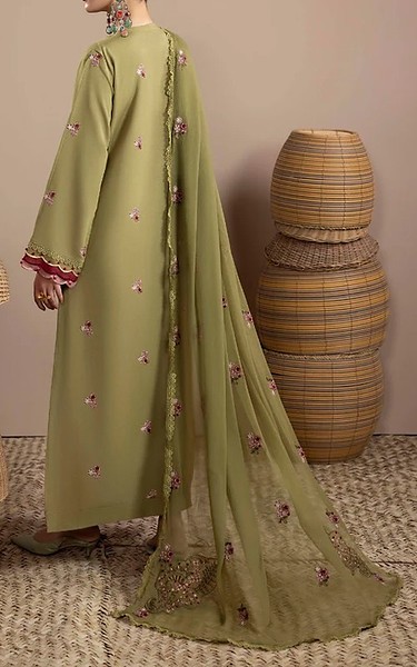 Humdum Green Karandi Suit | Pakistani Winter Dresses in USA- Image 2