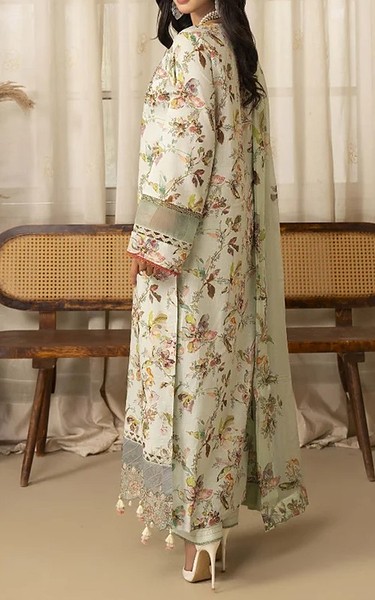 Humdum Off White Lawn Suit | Pakistani Lawn Dress in USA- Image 2