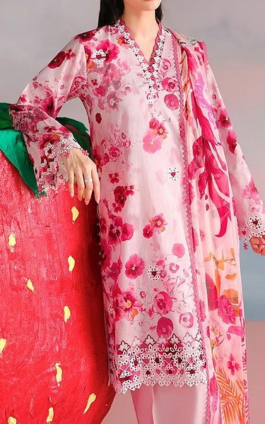 Image Light Pink Cotton Suit | Pakistani Lawn Dress in USA- Image 2