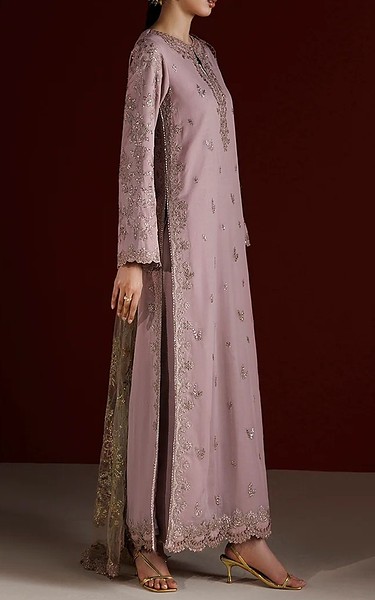 Iznik Lavender Chiffon Suit | Pakistani Embroidered Chiffon Dresses USA- Image 2