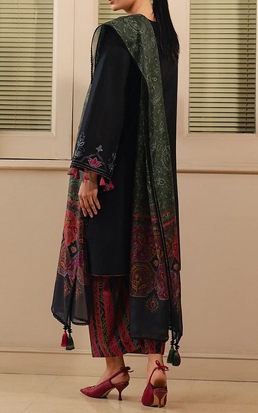 Jazmin Black Lawn Suit | Pakistani Lawn Dress in USA- Image 2