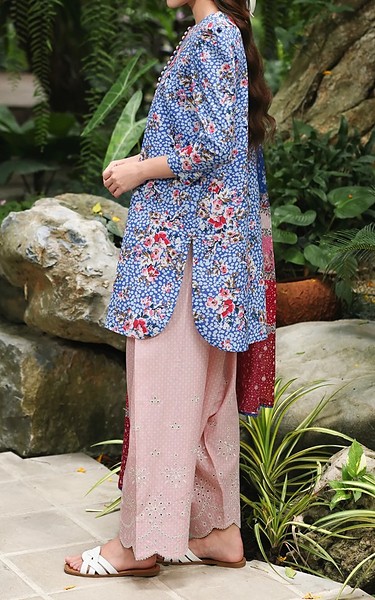 Jazmin Blue Lawn Suit | Pakistani Lawn Dress in USA- Image 2