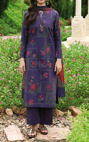 Jazmin Navy Blue Lawn Suit | Pakistani Lawn Dress in USA- Image 1