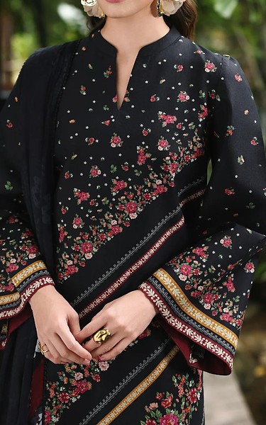 Jazmin Black Lawn Suit | Pakistani Lawn Dress in USA- Image 1