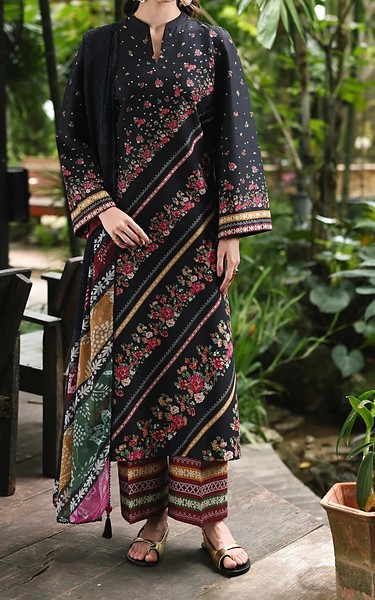 Jazmin Black Lawn Suit | Pakistani Lawn Dress in USA- Image 2
