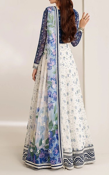 Jazmin Off White Chiffon Suit | Pakistani Embroidered Chiffon Dresses USA- Image 3
