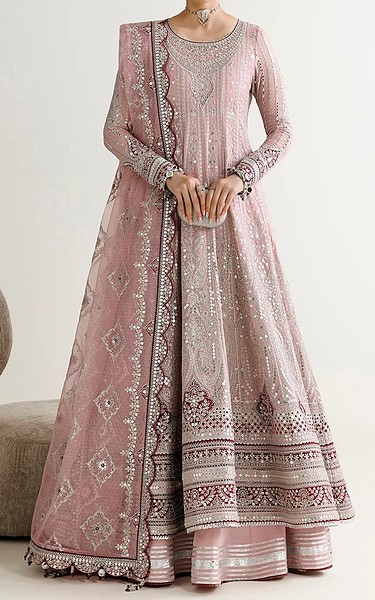 Jazmin Cavern Pink Chiffon Suit | Pakistani Embroidered Chiffon Dresses USA- Image 1