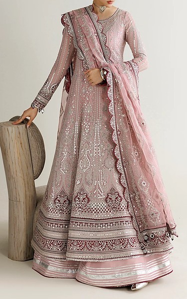 Jazmin Cavern Pink Chiffon Suit | Pakistani Embroidered Chiffon Dresses USA- Image 2