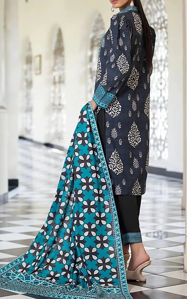 Khas Navy Khaddar Suit | Pakistani Winter Dresses in USA- Image 2