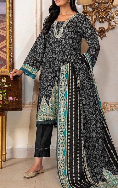 Khas Black/Grey Khaddar Suit | Pakistani Winter Dresses in USA- Image 2