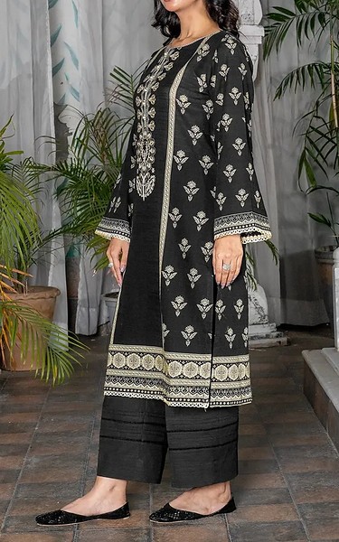 Khas Black Khaddar Suit | Pakistani Winter Dresses in USA- Image 2