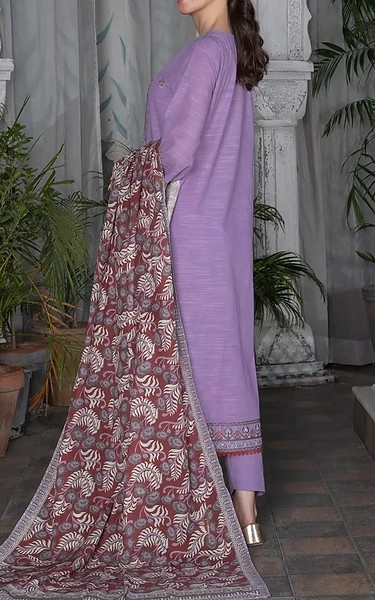 Khas Pale Purple Khaddar Suit | Pakistani Winter Dresses in USA- Image 2