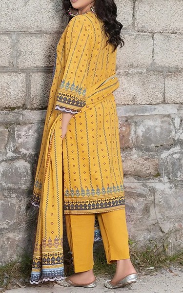Khas Mustard Khaddar Suit | Pakistani Winter Dresses in USA- Image 2