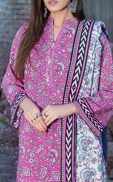 Khas Persian Pink Khaddar Suit | Pakistani Winter Dresses in USA- Image 2