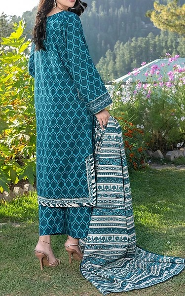 Khas Teal Khaddar Suit | Pakistani Winter Dresses in USA- Image 2