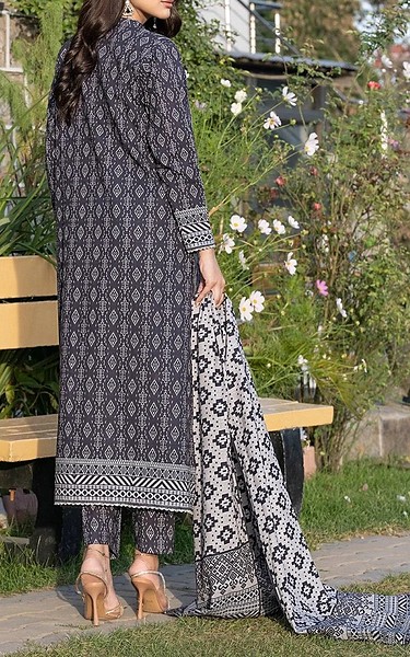 Khas Black/Off White Khaddar Suit | Pakistani Winter Dresses in USA- Image 2
