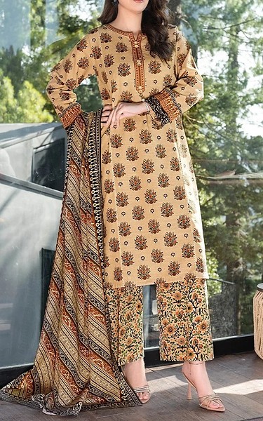 Khas Fawn Khaddar Suit | Pakistani Winter Dresses in USA- Image 1