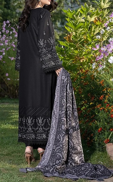 Khas Black Khaddar Suit | Pakistani Winter Dresses in USA- Image 2