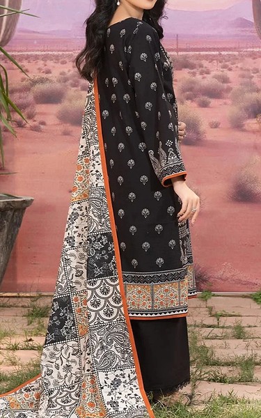 Khas Black/Off White Khaddar Suit | Pakistani Winter Dresses in USA- Image 2